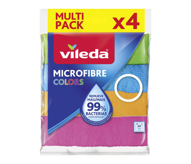 VILEDA Sciereczka microfibra Colors 4 szt. - 394346 - zdjęcie